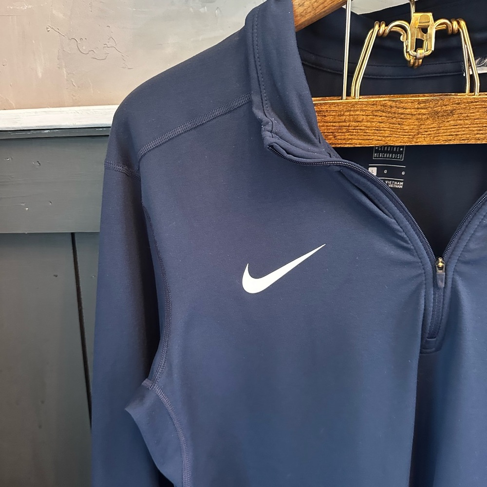 Nike Dri Fit Navy Blue MN Twins Quarter-Zip‎ Top size Large - Picture 4 of 12